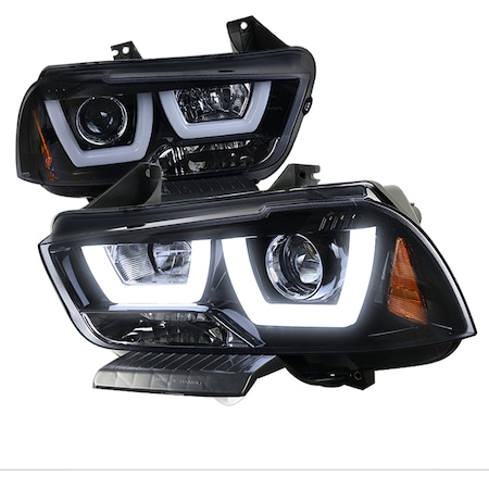 Spec-D Tuning 11-14 Dodge Charger Projector Headlight 2LHP-CHG11G-TM